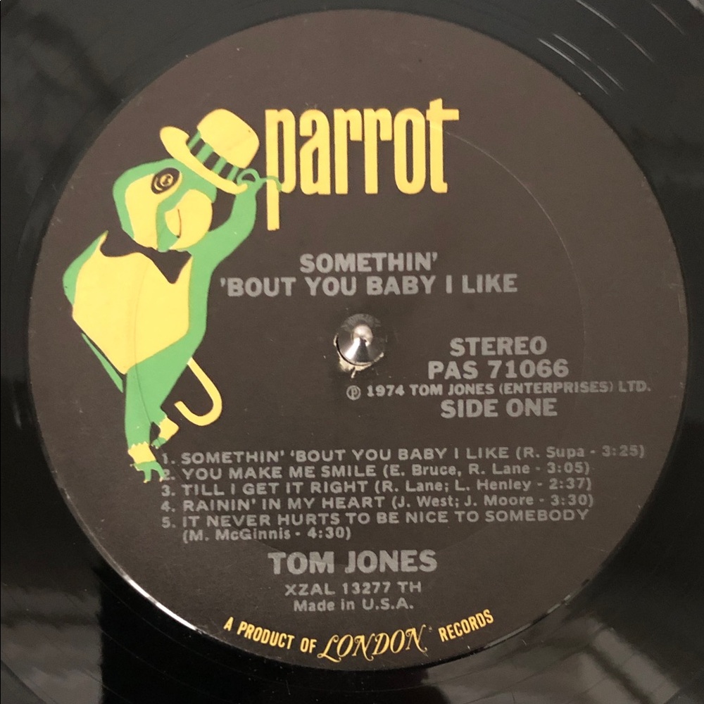 Tom Jones Vinyl Album ‘Somethin’ ‘Bout You Baby I Like’